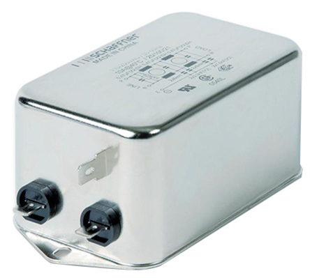 Schaffner, FN2090 10A 250 V ac/dc 0 → 400Hz, Flange Mount EMI Filter, Fast-On, Single Phase