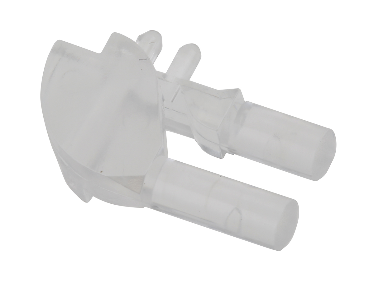 515-1094F Dialight, PCB Mounted 2-Way Right Angle LED Light Pipe, Bi-Level-Row Clear Round Lens