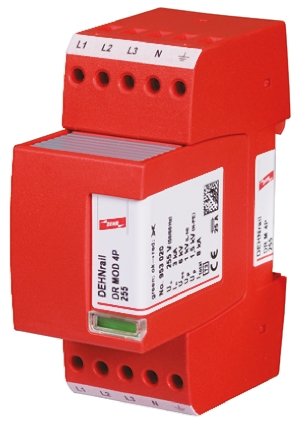 Dehn, DR Modular Surge Protector 440 V ac Maximum Voltage Rating 8kA Maximum Surge Current Surge Arrester