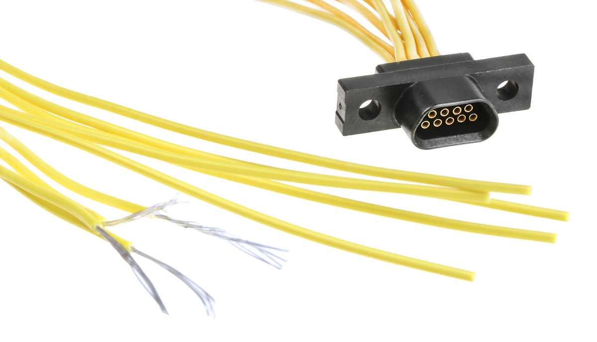 Cinch DCDA 9 Way Cable Mount D-sub Connector Socket, 1.27mm Pitch