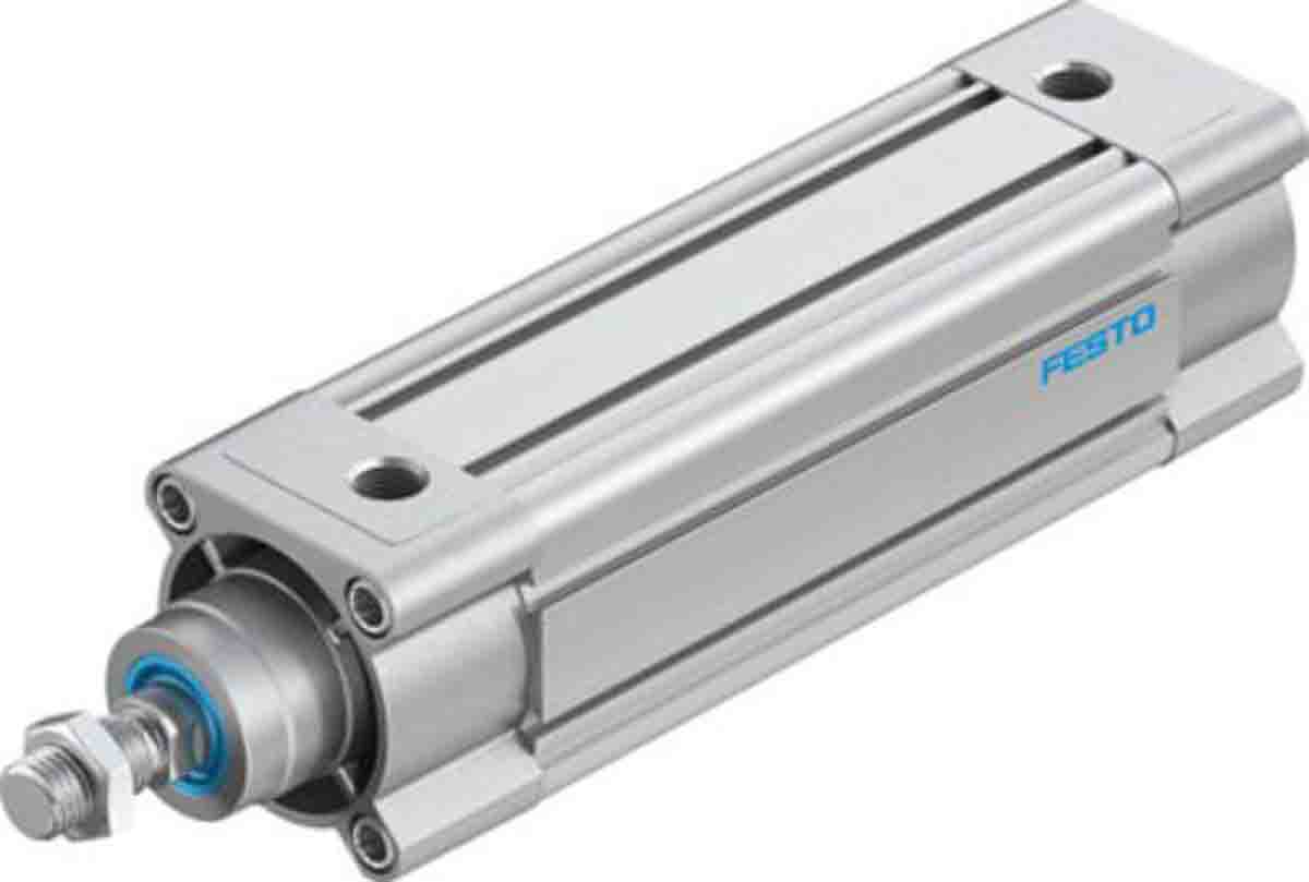 Festo Pneumatic Piston Rod Cylinder - 3657821 63 mm Bore, 150 mm DSBC Series, Double Acting Acting