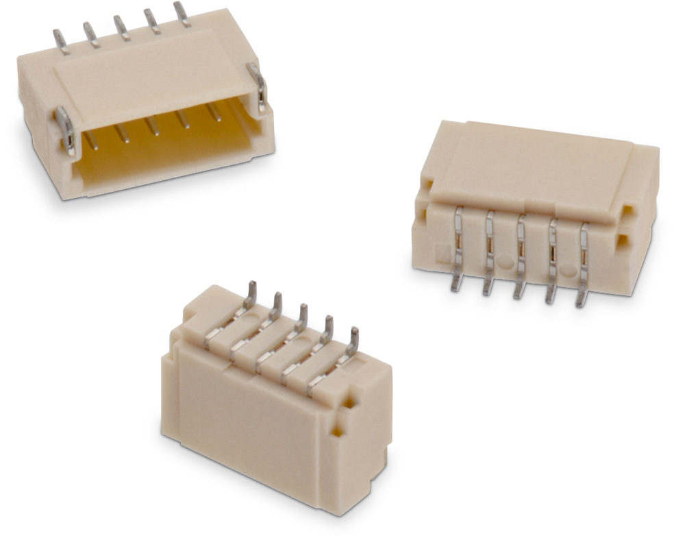 Wurth Elektronik WR-WTB Series Horizontal Surface PCB Header, 3 Contact(s), 1 mm Pitch, 1 Row, Shrouded