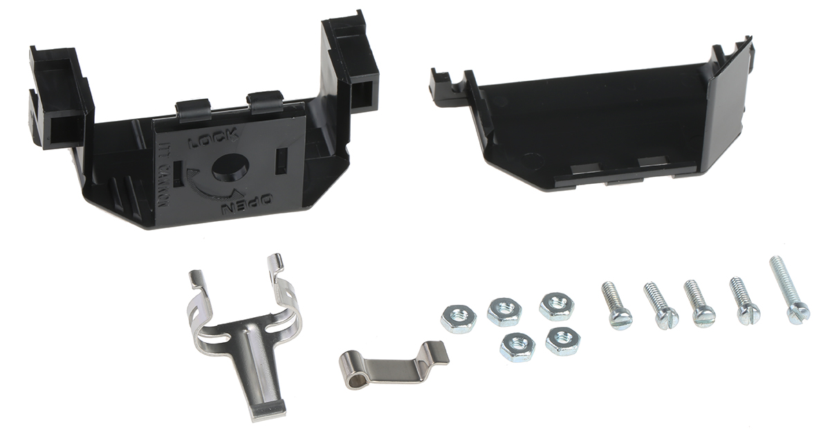 ITT Cannon DL Series Thermoplastic D Sub Backshell, 96 Way, Strain Relief