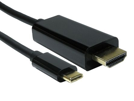 RS PRO USB 3.1, Male USB C to Male HDMI, 5m