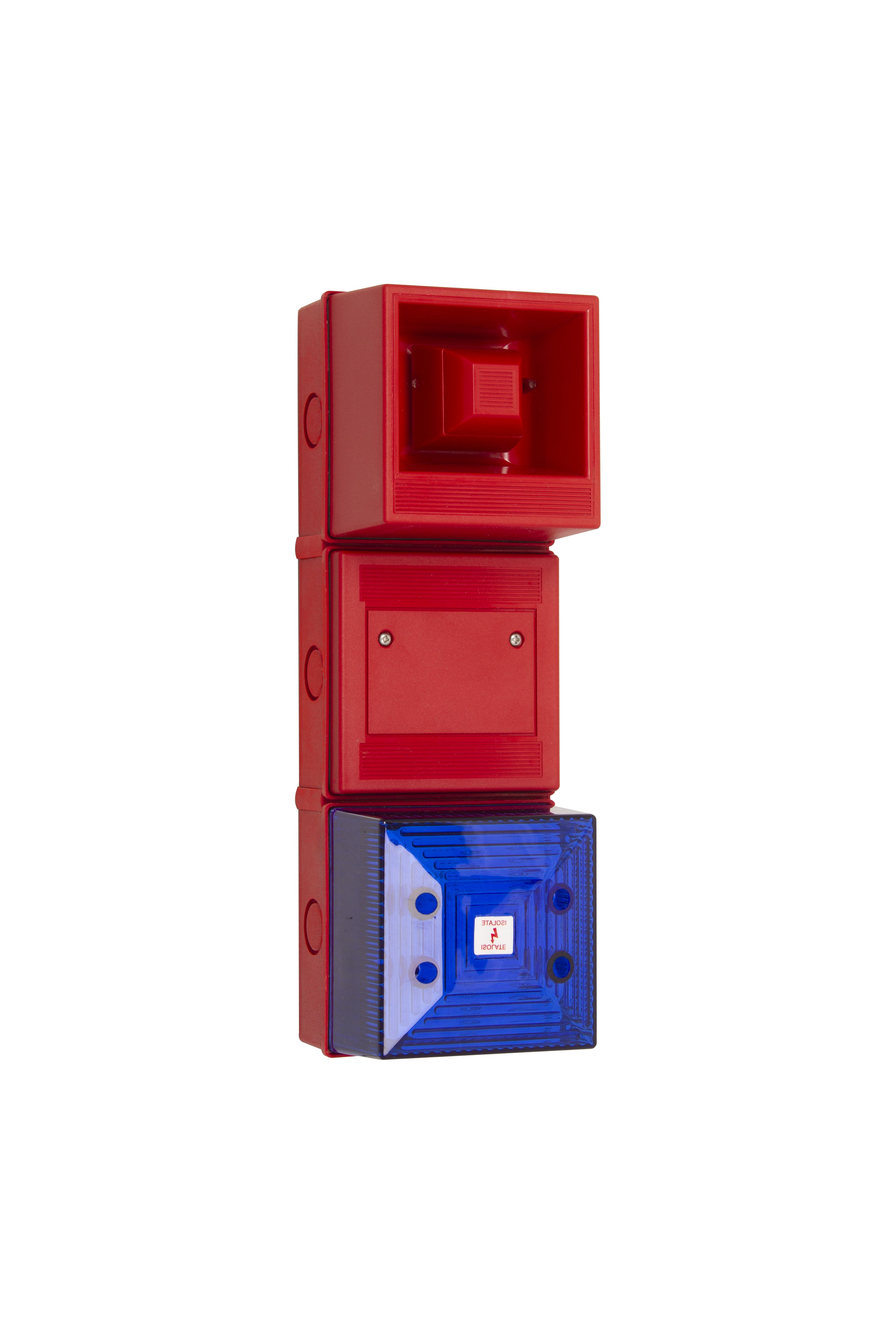 Clifford & Snell YL4IS Series Blue Sounder Beacon, 18 → 24 V dc, IP65, Fixed Mount, 100dB at 1 Metre