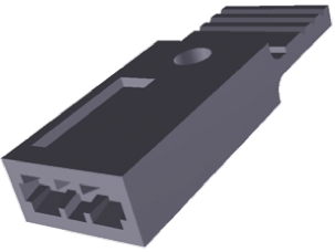TE Connectivity, AMPMODU NOVO Shunt Female Straight Black Closed Top, Handle 2 Way 1 Row 2.54mm Pitch