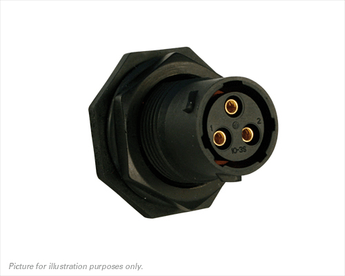 Souriau Sunbank by Eaton Circular Connector, 3 Contacts, Panel, Standard Connector, Plug, Female, IP68, IP69K, UTS