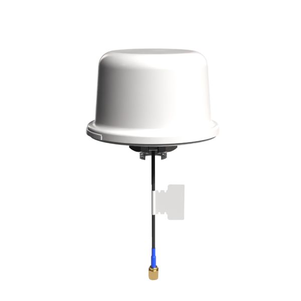 Taoglas XAHP.60.W.301111 Round Multi-Band Antenna with SMA Connector, GPS