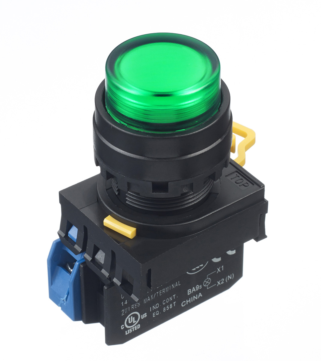 Idec YW Series Illuminated Push Button Complete Unit, Panel Mount, 22mm Cutout, SPST, IP65