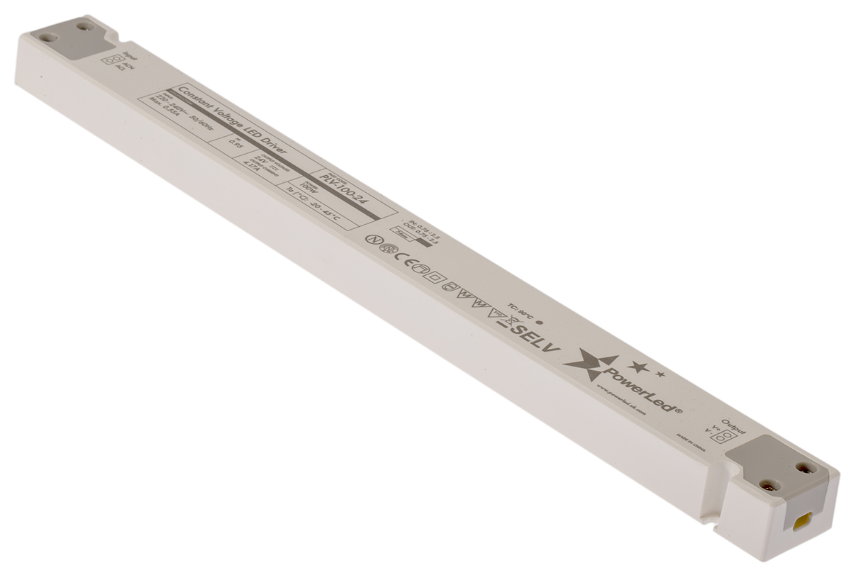 PowerLED LED Driver, 24V Output, 100W Output, 4.17A Output, Constant Voltage