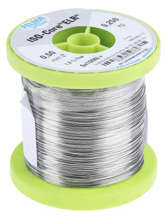 Felder Lottechnik Wire, 0.5mm Lead Free Solder, 227°C Melting Point