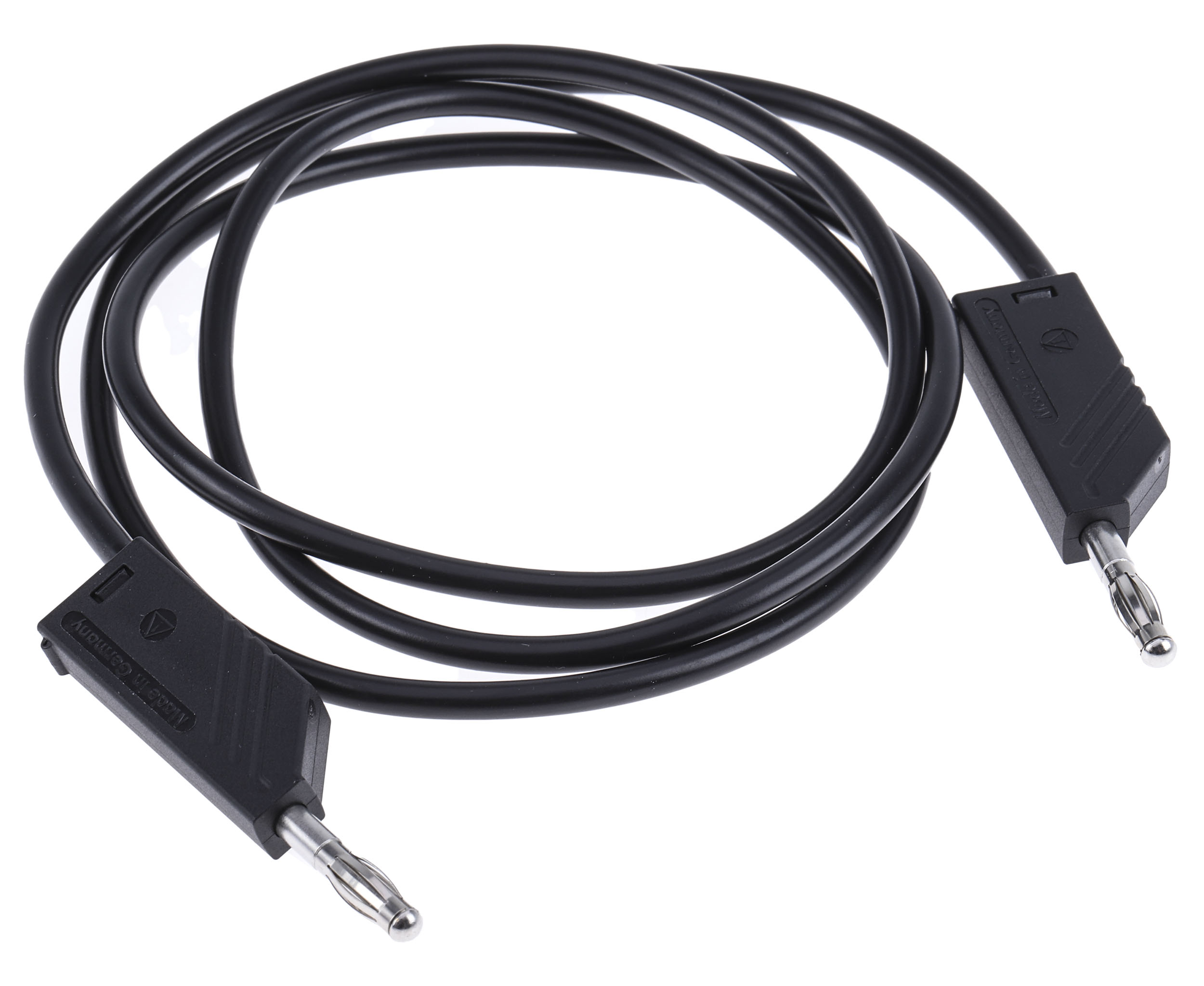 Hirschmann Test & Measurement Test lead, 32A, 60V dc, Black, 1m Lead Length
