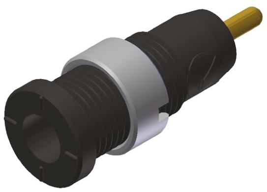 Hirschmann Test & Measurement Black Female Banana Socket, 2mm Connector, Solder Termination, 10A, 1000V ac/dc, Gold