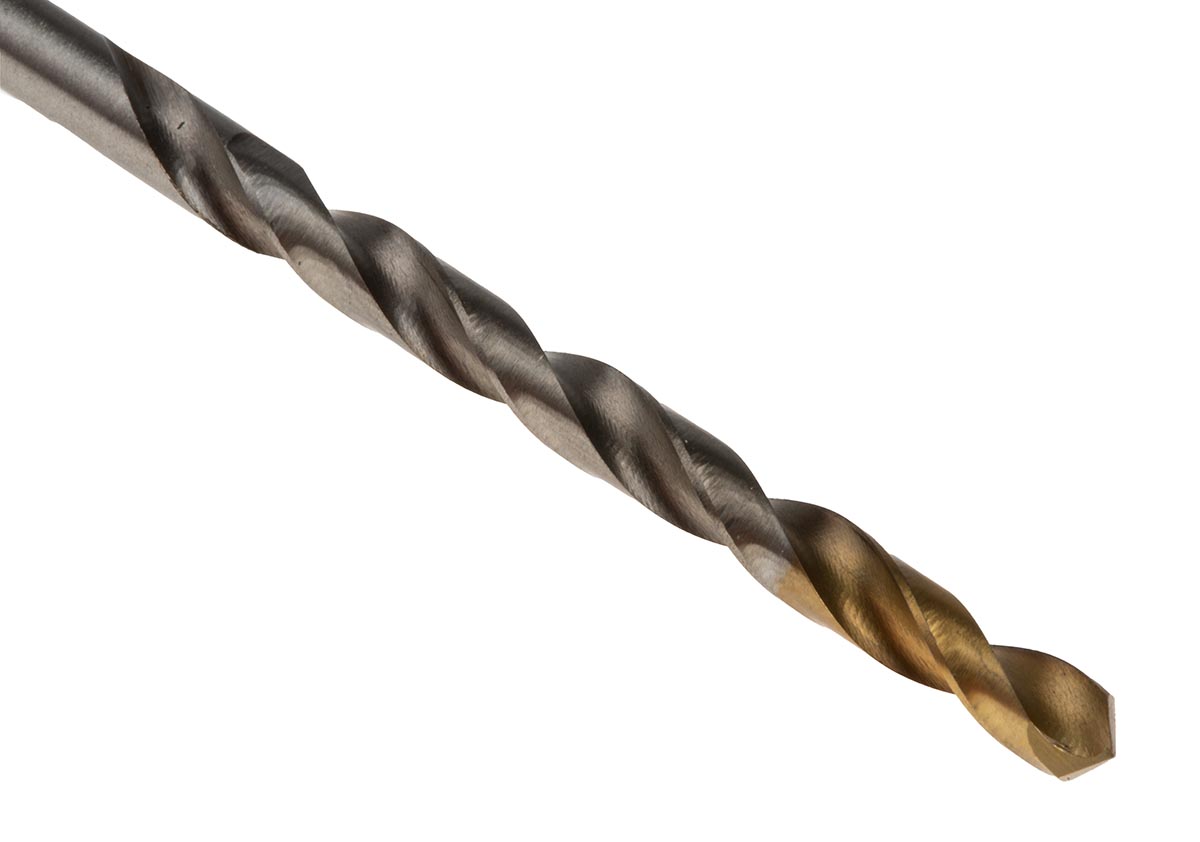 Dormer A002 Series HSS-TiN Twist Drill Bit, 3.4mm Diameter, 70 mm Overall