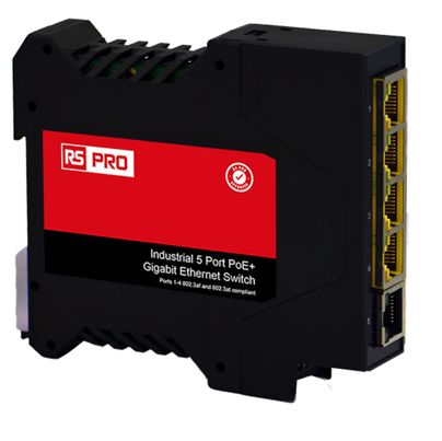 RS PRO RS-535, Unmanaged 5 Port Ethernet Switch With PoE