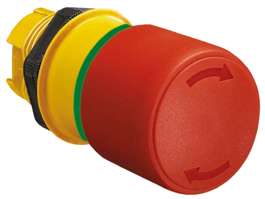 Lovato Platinum Series Twist Release Emergency Stop Push Button, 22mm Cutout, IP66, IP67, IP69K