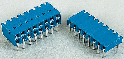 Amphenol Communications Solutions Dubox Series Right Angle Through Hole Mount PCB Socket, 20-Contact, 2-Row, 2.54mm