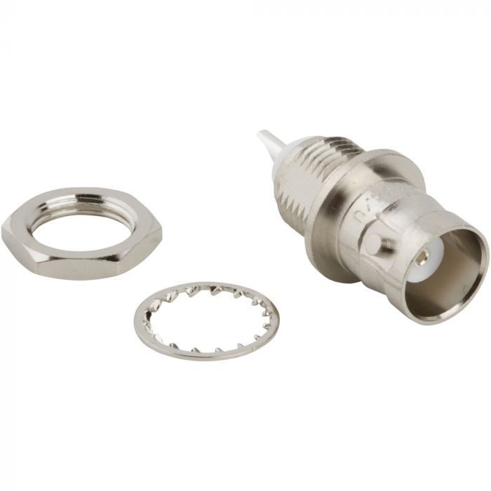 Amphenol RF, Jack Bulkhead BNC Connector, Solder Termination, Straight Body