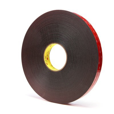3M 5925F, VHB™ Black Foam Tape, 25.0mm x 33.0m, 0.60mm Thick