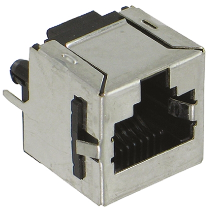 TE Connectivity 5557730 Series Female RJ45 Connector, PCB Mount, Cat3 Straight 1 Port 8P8C -Way