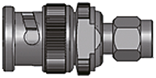 Yuetsu Straight Coax Adapter BNC Plug to SMA Plug 2GHz
