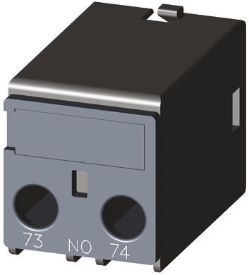 Siemens Auxiliary Contact, 1 Contact, 1NO, Snap-On, Sirius Innovation 3RH2