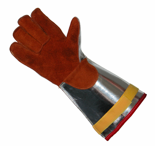 Liscombe Brontoguard Brown Leather Work Gloves, Size 9