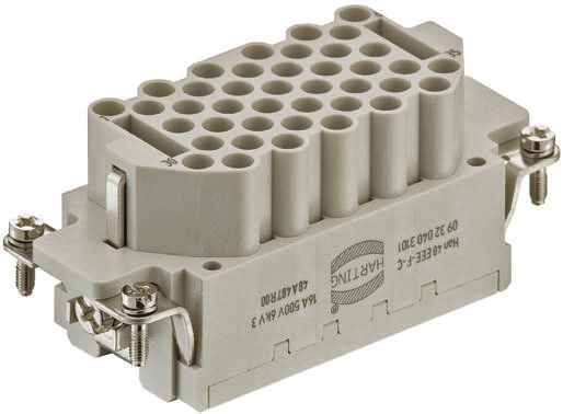 HARTING Heavy Duty Power Connector Insert, 16A, Female, Han EEE Series, 41 Contacts