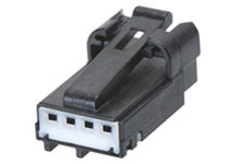 Molex Automotive Connector Socket Black, White Cable Mount 4 Way, Crimp Termination 31068-1010