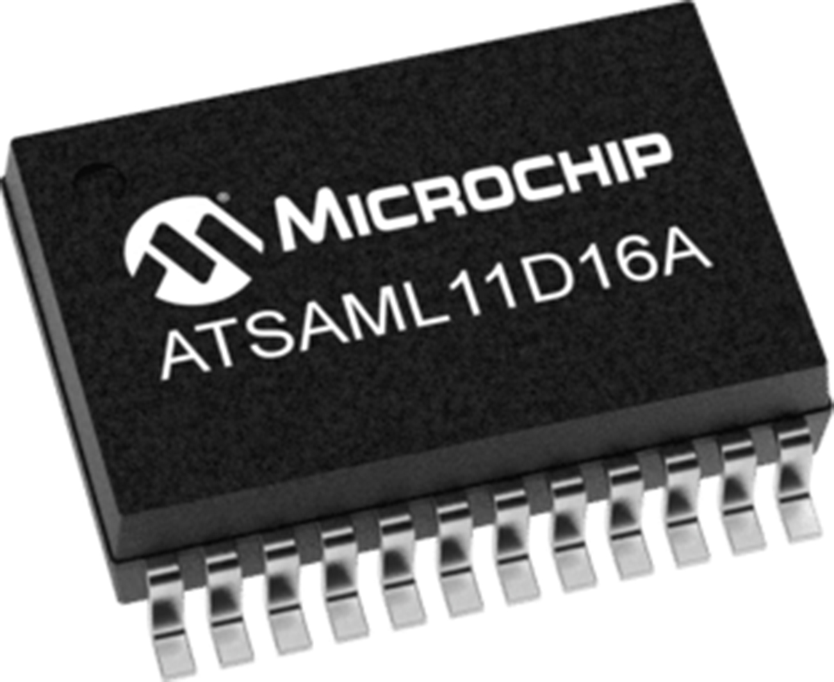 Microchip ATSAML11D16A-MU, 32 bit ARM Cortex M23, SAM L11 Microcontroller, 32 MHz, 64kB FLASH, 24-Pin VQFN