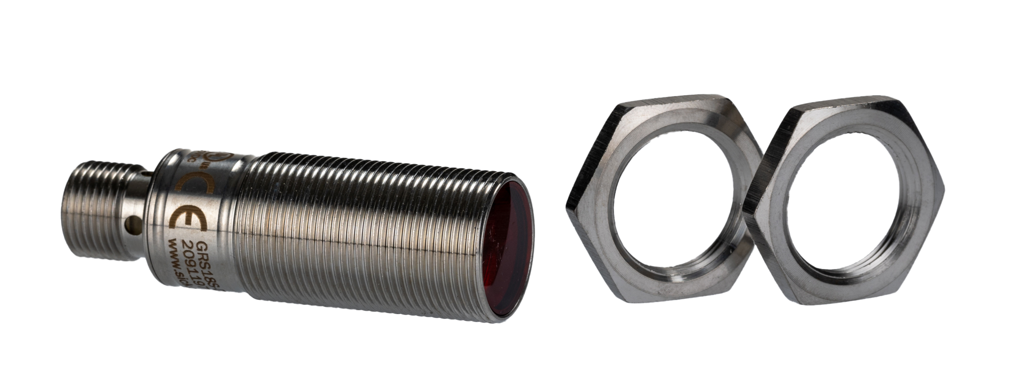 SICK Through Beam Photoelectric Sensor, Barrel Sensor, 0 → 15 m Detection Range