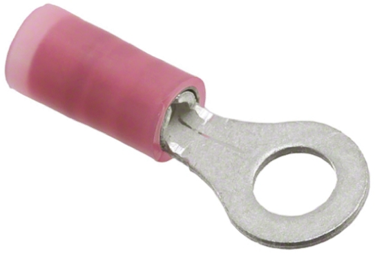 Molex, Avikrimp Insulated Ring Terminal, M4 (#8) Stud Size, 0.5mm² to 1mm² Wire Size