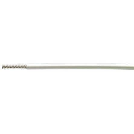 TE Connectivity White 0.75 mm² Harsh Environment Wire, 0.23 mm, 100m, Polymer Insulation, 100G0111-0.75-9