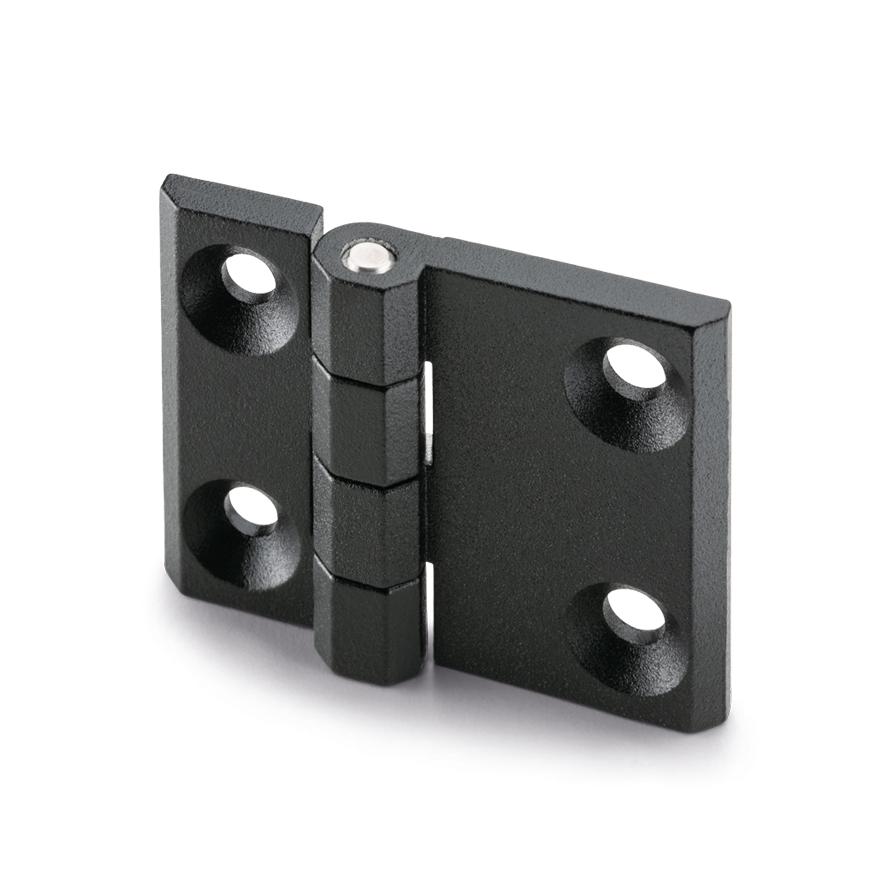 Elesa Zinc Alloy Butt Hinge with a Fixed Pin, Screw Fixing, 50mm x 63mm x 11.5mm
