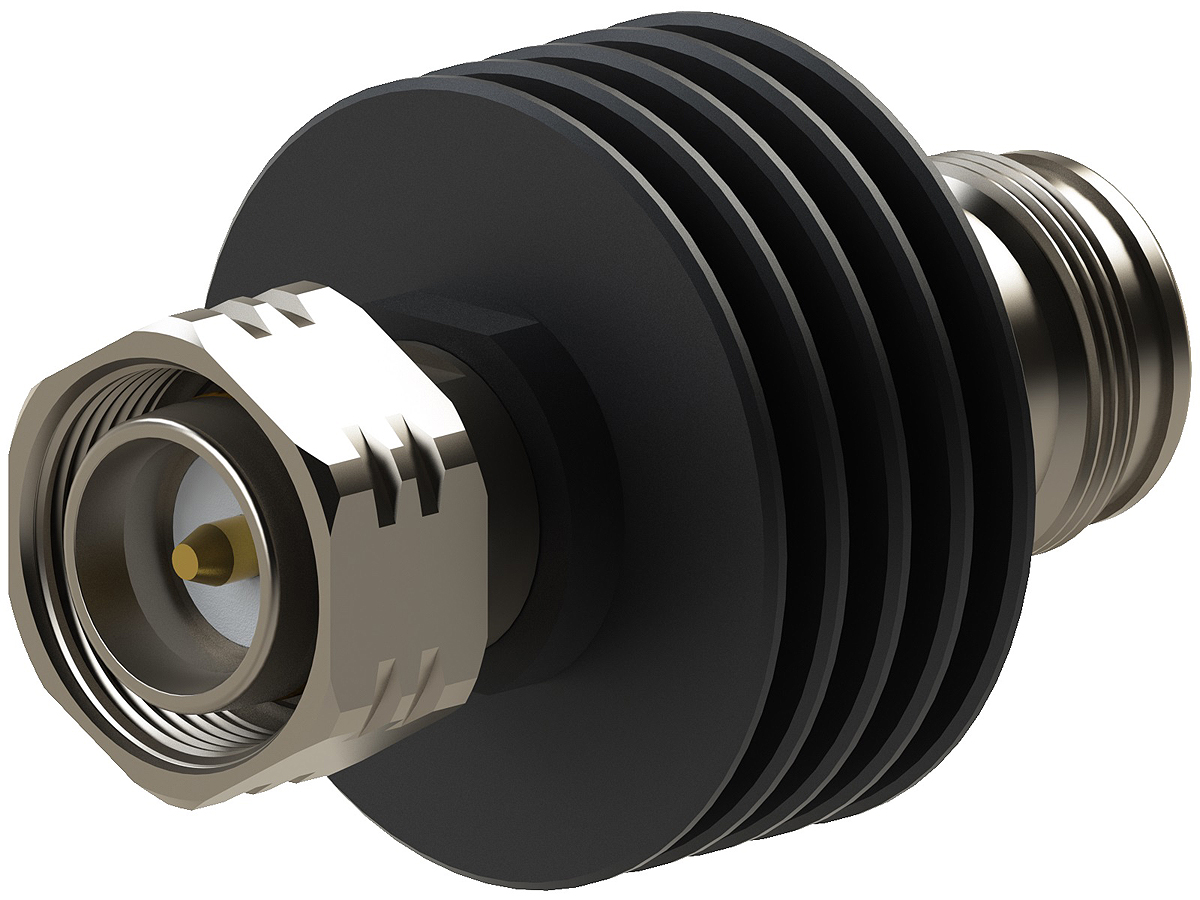 Radiall 50Ω RF Attenuator Straight Coaxial Connector Coaxial 10dB, Operating Frequency DC → 6GHz