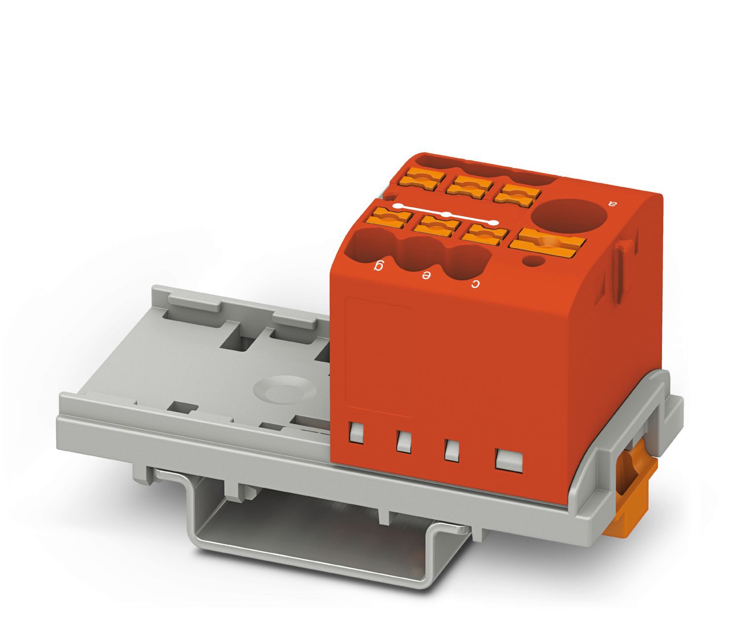 Phoenix Contact Distribution Block, 7 Way, 4mm², 24A, 690 V, Red