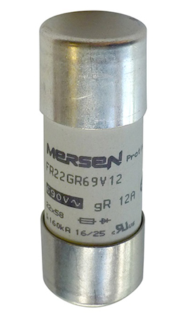 Mersen 25A FF Cartridge Fuse, 22 x 58mm