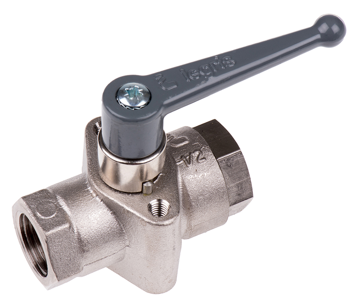 Legris Brass 2 Way, Ball Valve, Threaded, BSPP 1/2in