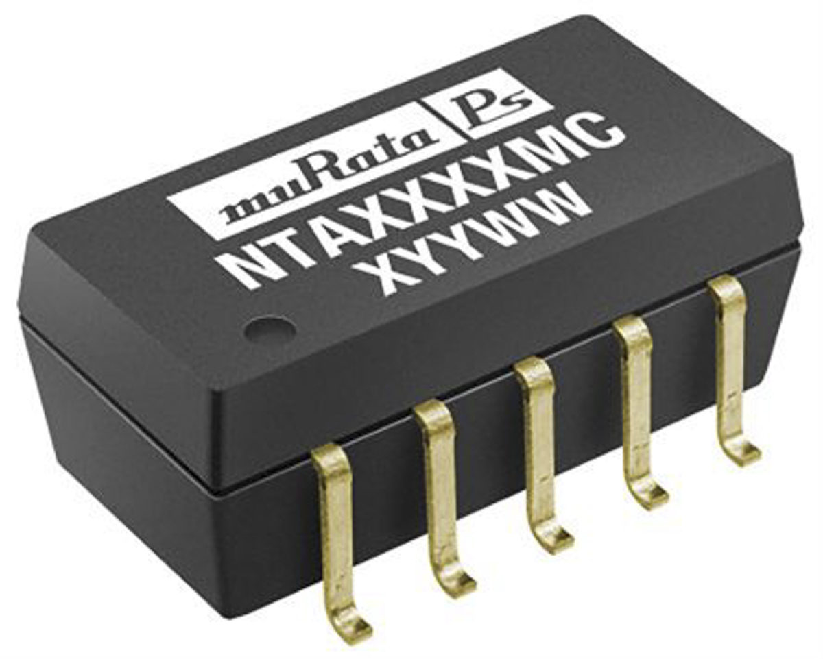 Murata Power Solutions NTA DC-DC Converter, ±15V dc/ ±33mA Output, 4.5 → 5.5 V dc Input, 1W, Surface Mount,