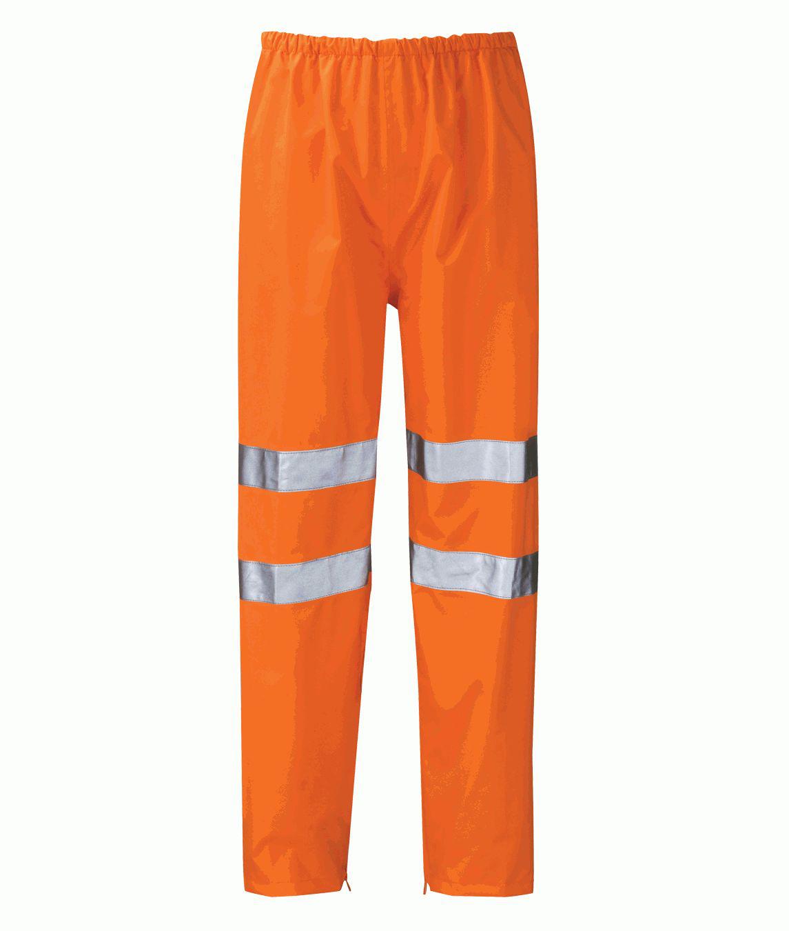 Orbit International HVTR01 Orange Hi Vis Trouser Waterproof 2XL