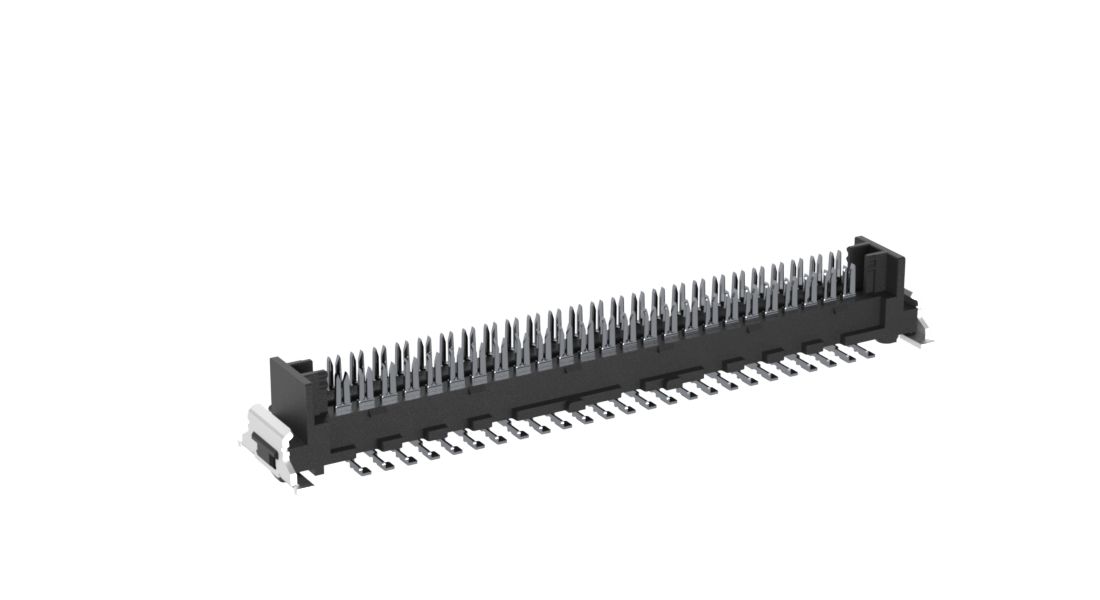 ERNI SMC Series Vertical Surface PCB Header, 50 Contact(s), 1.27 mm Pitch, 2 Row, Shrouded