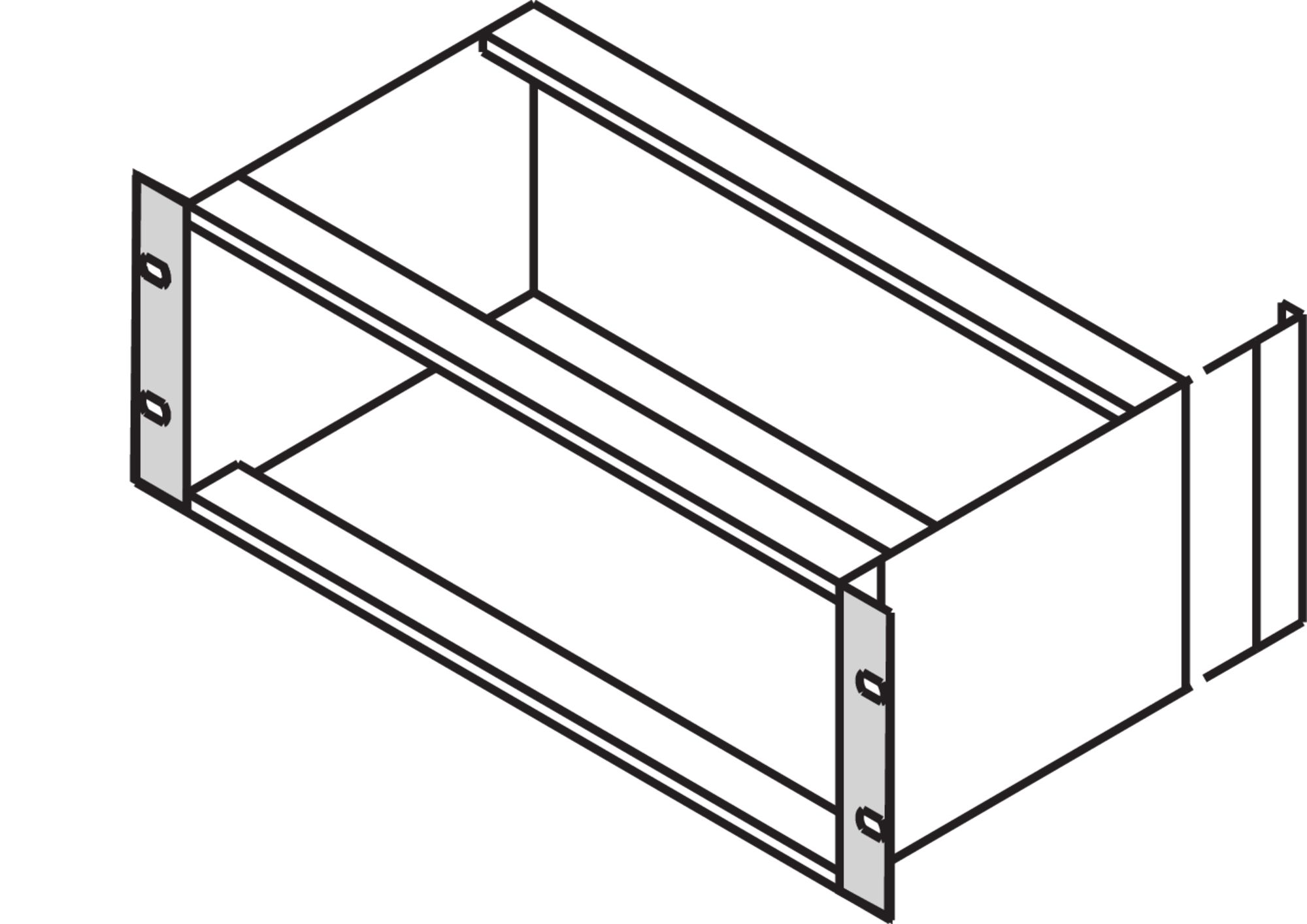 nVent SCHROFF EuropacPRO Series Aluminium Bracket for Use with Gasket