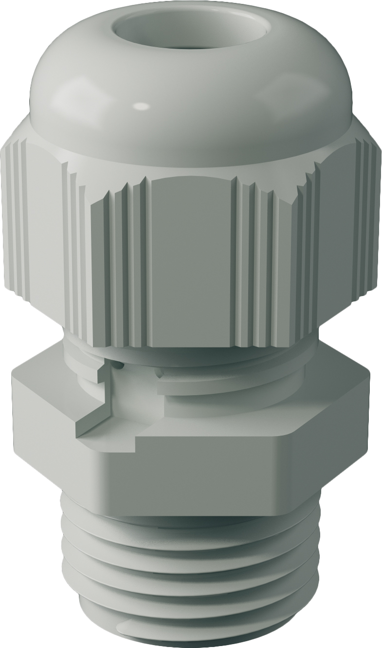 Bopla Light Grey Polyamide Cable Gland, M20 Thread, 6mm min., 11mm max.