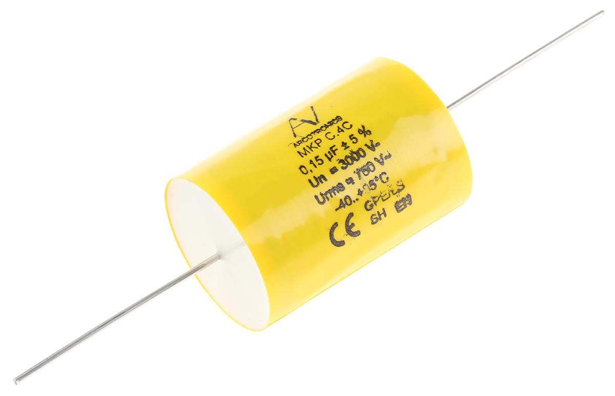 KEMET C4C Metallised Polypropylene Film Capacitor, 3kV dc, ±5%, 150nF, Through Hole