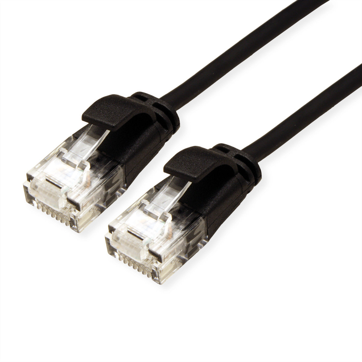 Roline, 1.5m Cat6a, Black RJ45 to Male RJ45 Male, UTP Unshielded, Terminated LSZH Sheath