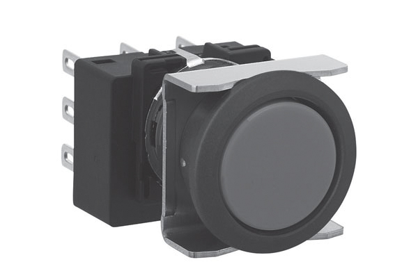 Idec Black Round Push Button Switch