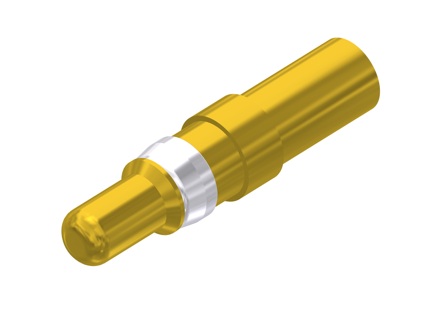 CONEC size 3.6mm Male Crimp D-Sub Connector Power Contact, Gold over Nickel Power, 12 → 10 AWG