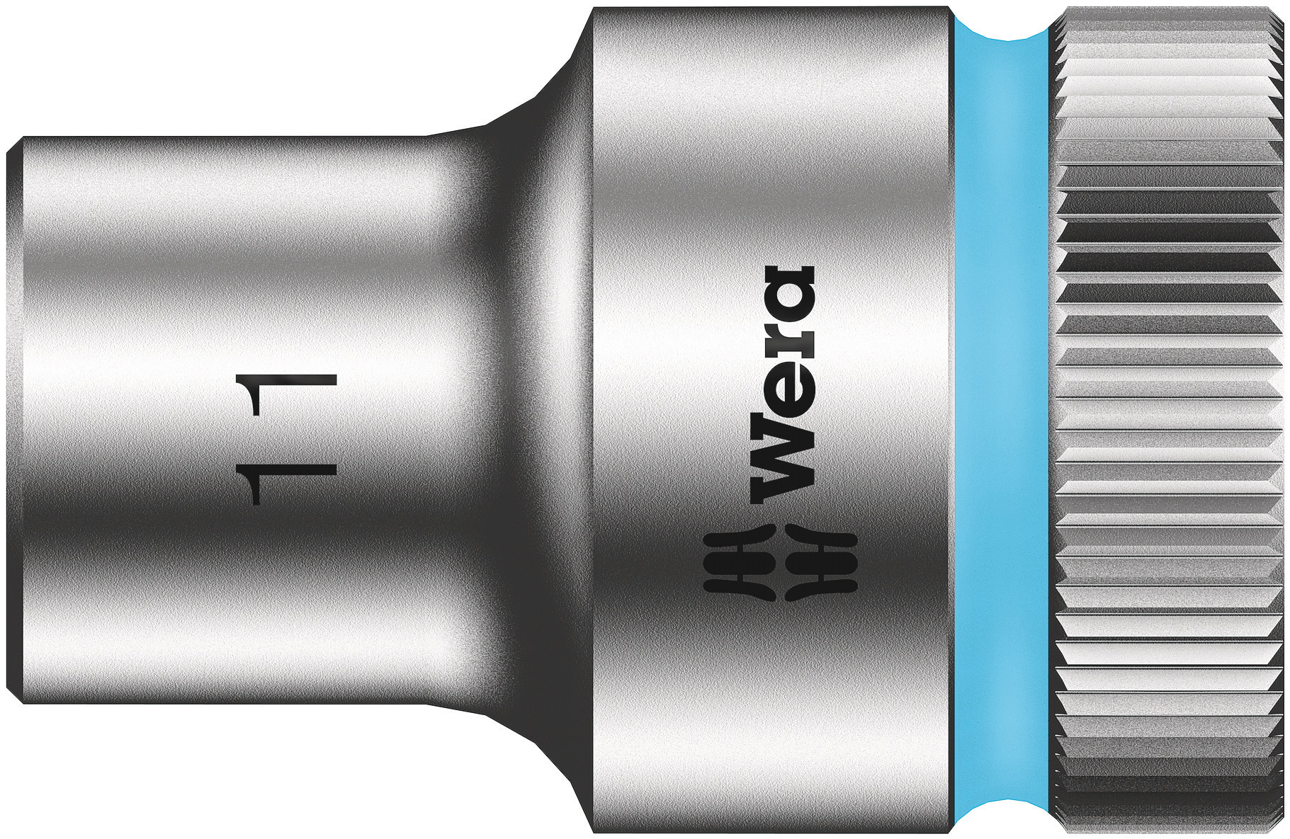 Wera 1/2 in Drive 11mm Standard Socket, 6 point, 37 mm Overall Length