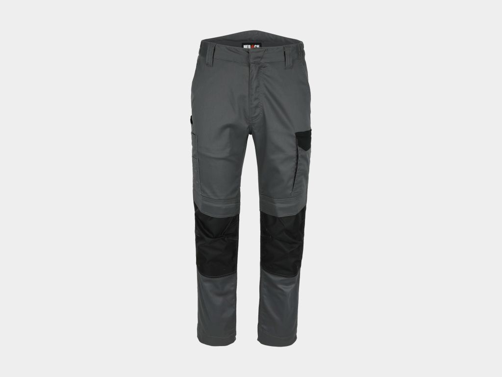 Herock 20MTR2302 Unisex's Anthracite 3% Elastane, 32% Polyester, 65% Cotton, Size 38 Waist Size 38 in W