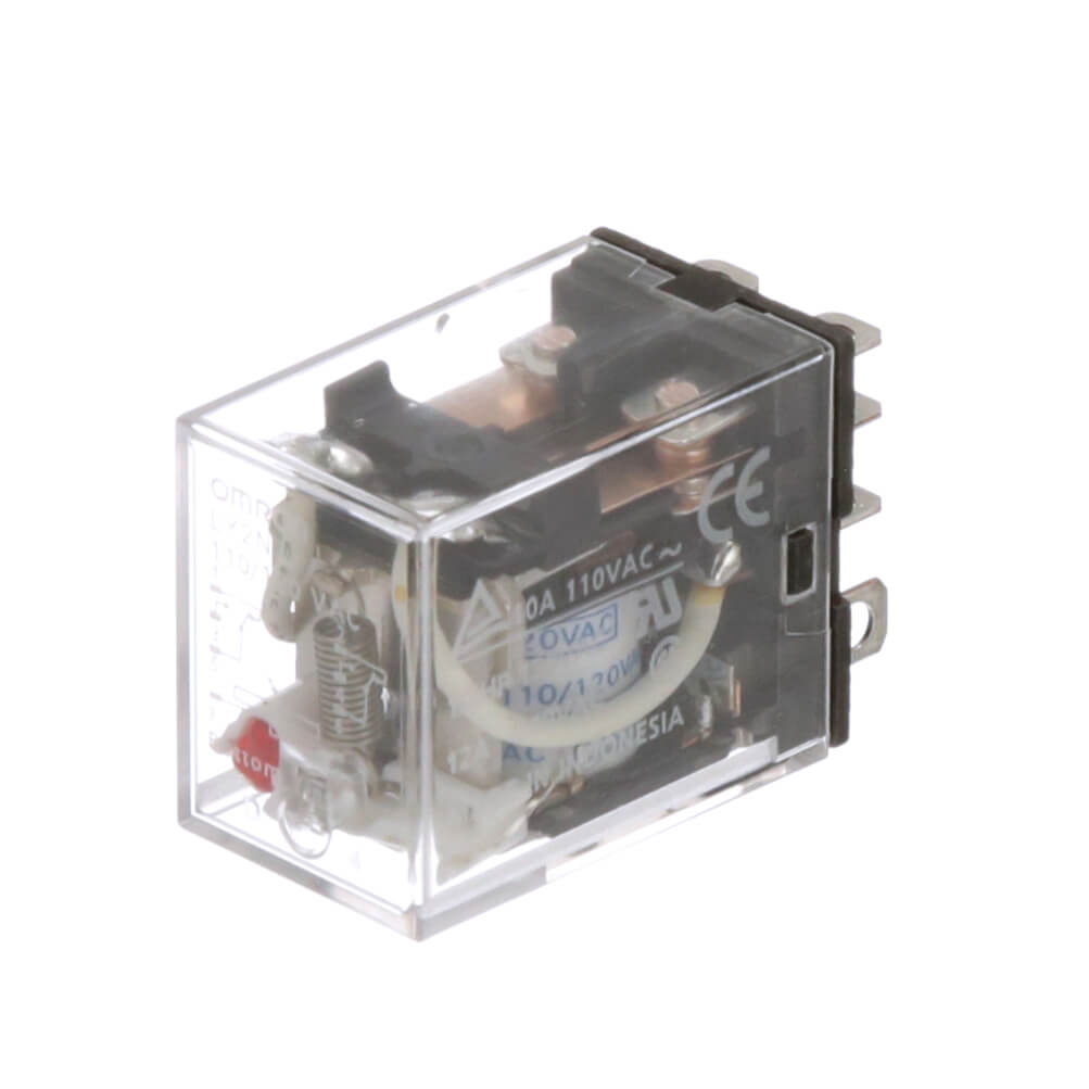 Omron Plug In Power Relay, 24V ac Coil, 10A Switching Current, DPDT